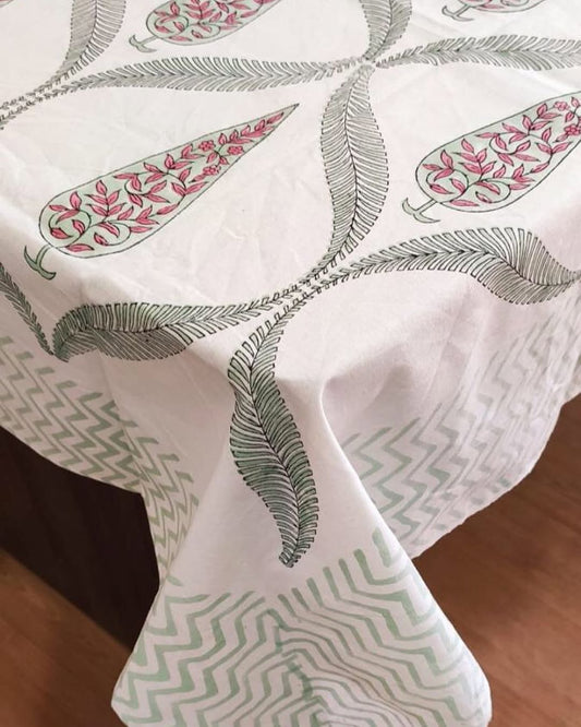 Hand Block Printed Cotton Table Cloth