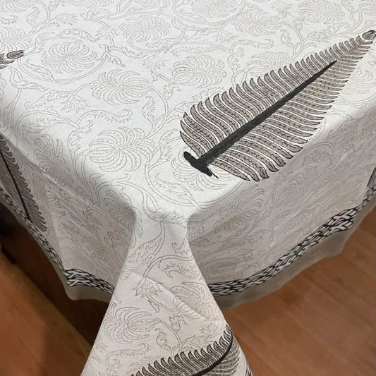 Hand Block Printed Cotton Table Cloth