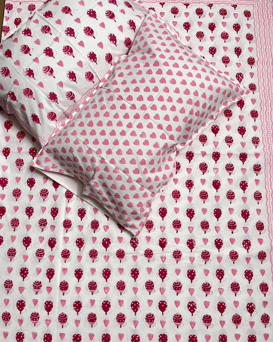 Hand Block Printed Cotton Bed Sheet